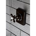 thumbnail image 2 of Kingston Brass KS3045BEX Single-Handle Three-Way Diverter Valve with Square Trim Kit in Oil Rubbed Bronze, 2 of 9