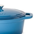 thumbnail image 5 of BergHOFF Neo 5pc Cast Iron Oval Dutch Oven Set with 10" Fry Pan, 5qt. & 8qt., Blue, 5 of 7