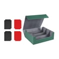 thumbnail image 3 of S SERENABLE Deck Card Case 1800Card Protection Holder 11.4x9.7x4.1Inches for Sport Cards Green Gray Card Case, 3 of 9