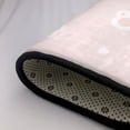 thumbnail image 4 of DouZhe Tapis de Zone Motif Empreintes de Pattes de Chat Rose Mignon Antidérapant Lavable en Machine, Style Tapis Paillasson, 63x48 Pouces, 4 of 6