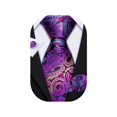 thumbnail image 1 of Juego de corbatas Barry.Wang de seda cachemir morada de 150 cm, 1 of 8
