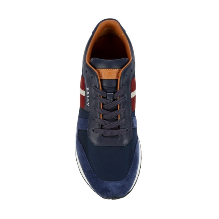 Bally Sprinter Men s 6238403 Blue Leather Suede Sneakers MSRP 500 11.5