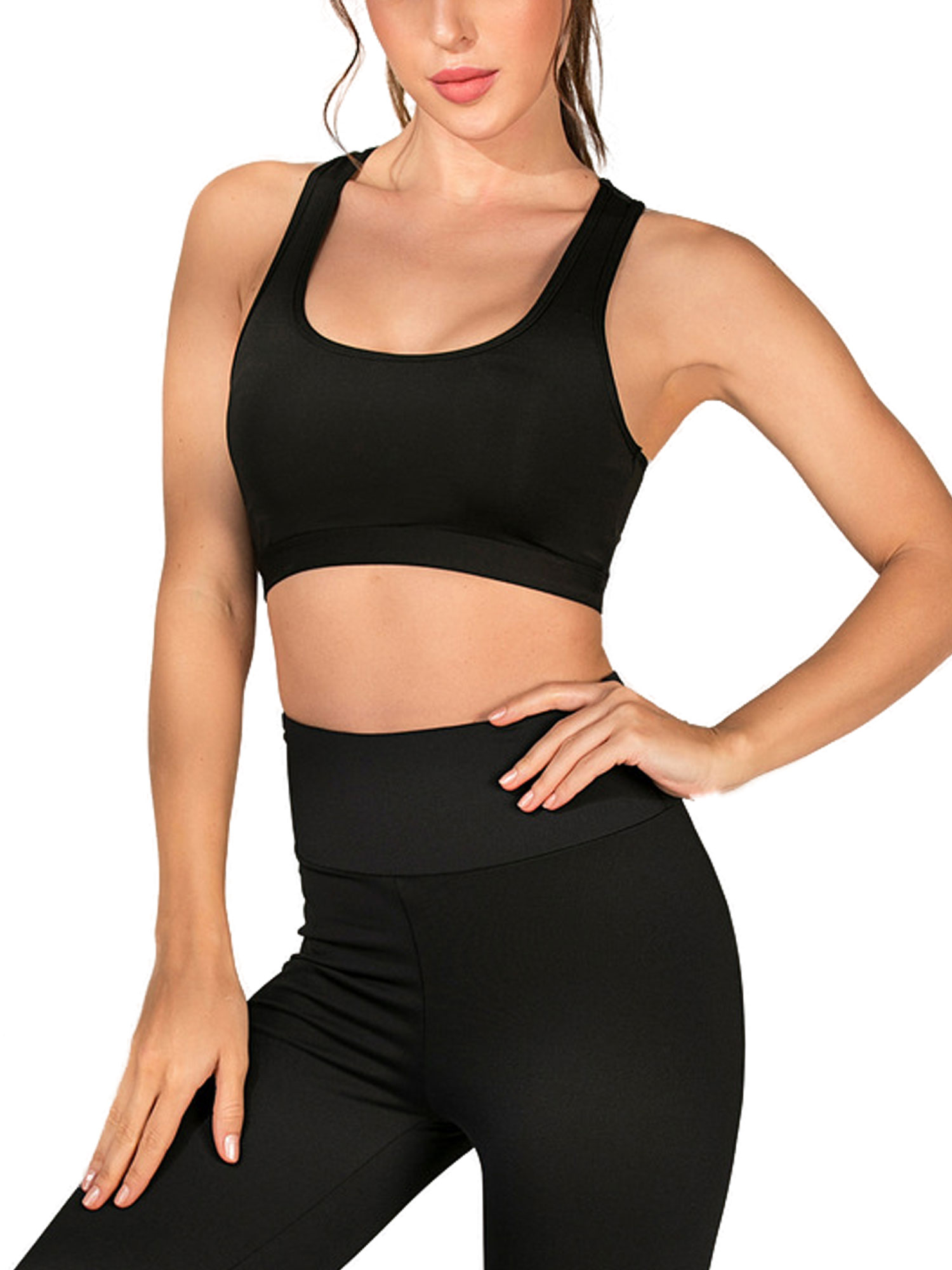 One Shoulder Push Up Sports Top Gym Yoga Shirt Women Fashion Black White Workout Tank Sport Gym Clothes Fitness Yoga Vests