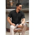 thumbnail image 3 of COOFANDY Men's Casual Business Dress Shirts Short Sleeve Button Up Summer Shirts, 3 of 7