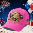 thumbnail image 2 of USA 250th Anniversary Hat, America 250 Hat Adjustable 250th Anniversary Printed Patriotic Baseball Caps, Tribute Retro Washed Hat, 2 of 3