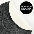 thumbnail image 4 of mDesign Microfiber Accent Rug Mat/Runner, 24" Diameter - Heather Charcoal Gray, 4 of 8