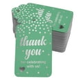 thumbnail image 1 of Inkdotpot ThankYou For Celebrating With Us Bridal Shower-Baby Shower-Retirement-Wedding-Birthday Bottle Tag Real Silver Foil Favor Hang Tags Pack Of 100, 1 of 6