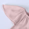 thumbnail image 7 of Ashirexll Little Girl Dresses, Girls Summer Dress, 1-8Y Kids' Solid Color Ruffle Sleeve Round Neck Dress Summer Casual Loose Dress, 7 of 7