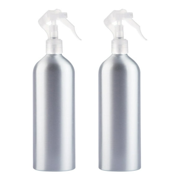 2pcs 200ML Aluminum Empty Spray Bottle Multifunctional Dispensers Bottle Water Sprayer Refillable Mist Atomizer for Home Cosmetic Salon Travel