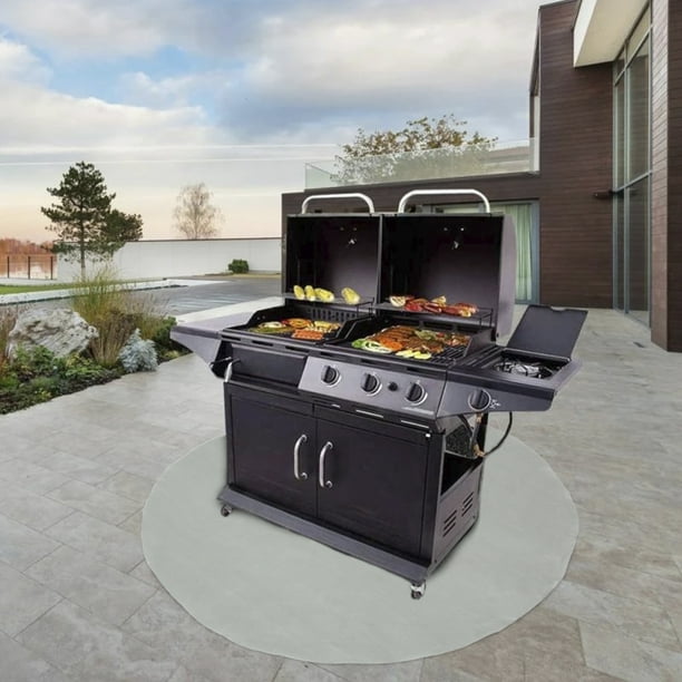 Fyeme Round Fire Pit Mat, Outdoor Fireproof Mat Fire-Resistant Grill Mat for Protect Deck Patio Lawn Wood Tiles Floor - Walmart.com