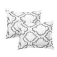 thumbnail image 4 of Chic Home Asya 4-Piece Reversible Geometric Duvet Cover Set, Queen, Grey, 4 of 6