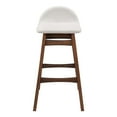 thumbnail image 5 of Modway Juno 30" Upholstered Fabric & Wood Bar Stool in Ivory (Set of 2), 5 of 10