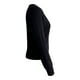 thumbnail image 3 of Suéter George para Mujer, con Botones  Cuello Redondo Tela Rib Negro Talla CH, 3 of 4