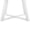 White 60, variant on Varna 3-Piece Round Dining Set for Small Spaces, Trestle Dining Table with 2 Stylish Chairs, White MDF and Metal