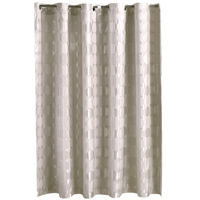Cortina de baño con espejo Jacquard resistente al agua y al moho, duradera y con ganchos(2#)