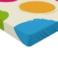 thumbnail image 2 of Ambesonne Abstract Fitted Sheet, Colorful Round Forms, Twin Size, Multicolor, 2 of 3