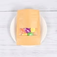 thumbnail image 7 of 50pcs Transparent Window Kraft Paper Gift Bags Portable Self-adhesive Sweet Storage Pouch for Party Supplies (9x14cm), 7 of 7