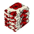 thumbnail image 4 of BZSMCE Towel Cotton Face Towel Soft Hand Towels Fashion Red Roses Pattern Pattern, 4 of 9