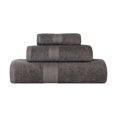 thumbnail image 2 of Superior Eco-Friendly Cotton 3-Piece Assorted Towel Set, Graphite, 2 of 7