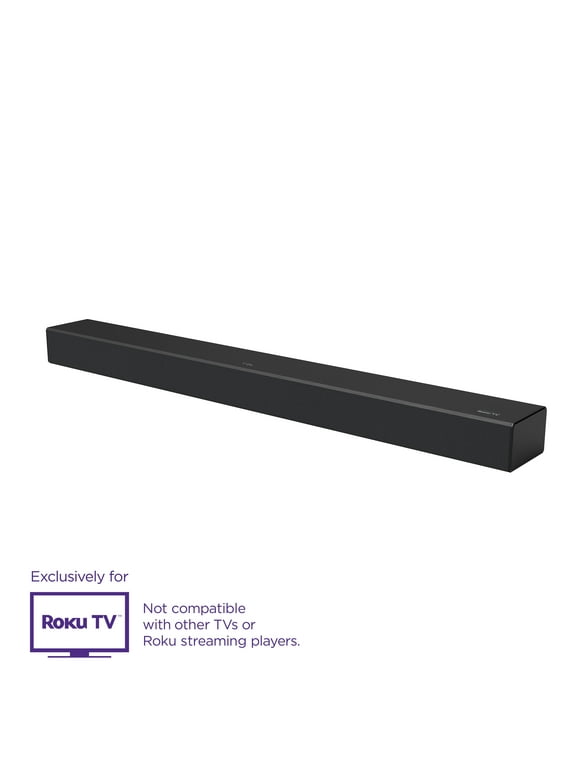 TCL Alto R1 Roku TV Wireless 2.0 Channel Sound Bar for Any Roku TVs, Bluetooth  TSR1 31.5-inch, Black