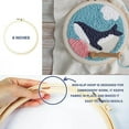 thumbnail image 6 of Punch Needle Kit Rug Set Embroidery Kits for Adults Beginner Starter Kits with Pattern Instruction Yarn Adjustable Pen Hoop for Rug Hooking DIY Tools Set(Nordic Style 11), 6 of 7