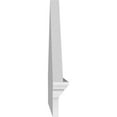 thumbnail image 4 of Ekena Millwork 58"W x 21-3/8"H x 2-3/4"P (Pitch 6/12) Peaked Cap Smooth Architectural Grade PVC Combination Pediment, 4 of 8