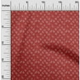 thumbnail image 1 of oneOone Tissu Popeline de Coton Rouge Petit Motif Bandhani Matériel de Robe Tissu Imprimé Tissu au Mètre 42 Pouces de Large, 1 of 4