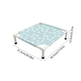 thumbnail image 3 of Elevated Cooling Pet Bed for Summer, Portable Raised Dog Cat Cot with Breathable Mesh, Washable Cover Foldable Pet Cot for Indoor Outdoor Camping Travel, Green, 3 of 6