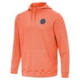 thumbnail image 2 of Men's-Antigua  Heather Orange New York City FC Cloud Pullover Hoodie, 2 of 3