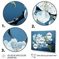 thumbnail image 3 of Designart "Apple Blossom Monochromatic gracefulness III" Apple Blossom Floater Framed Canvas Print, 3 of 7