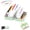 Green, variant on A8 Waterproof Pill Organizer Set with 14 Color-Coded Reusable Pouches, 2-Week Medication Storage Portable Pill Case for Travel