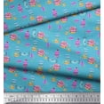 thumbnail image 1 of Soimoi Georgette Viscose Fabric Donuts Food Print Sewing Fabric Yard 42 Inch Wide, 1 of 3