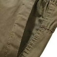 thumbnail image 4 of LNWUY (M-6XL) Big and Tall Men's Straight Leg Wide Leg Cargo Pants Casual Summer Solid Trendy Lightweight Loose Comfy Soft Slacks Gray XL, 4 of 4