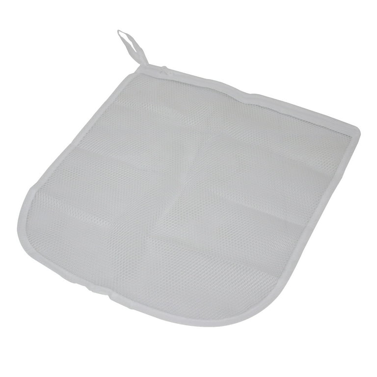 Mainstays White Mesh Delicates Wash Bag with Zipper Closure, 15" x 18"
