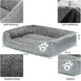 thumbnail image 2 of Cama para perros de tamaño mediano, cama para perros rectangular lavable, sofá para mascotas cómodo y transpirable, cama ortopédica cálida para perros de tamaño mediano, 2 of 5