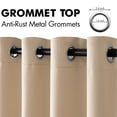 thumbnail image 4 of Cortinas MIULEE con aislamiento térmico Blackout 132 x 213 cm, color beige, 4 of 6