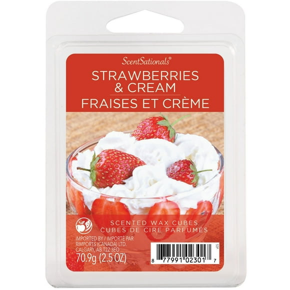 Cubes de cire parfumée ScentSationals - Fraise et Crème