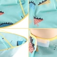 thumbnail image 4 of Capa de corte de pelo para niños, capa de corte de pelo para niños, paraguas, peluquero, recogedor de pelo plegable impermeable para cortes de pelo, azul, 4 of 5