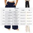 thumbnail image 4 of ThriftyPlait Womens Plus Size Baggy Pants Cotton Ruched Casual Flowy Pants Loose Fit High Rise Pants Drawstring Wide Leg Elastic Waist Trousers, 4 of 7