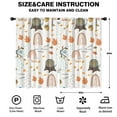thumbnail image 2 of Blackout Kids Curtains,White Boho Bohemia Rainbow Autumn Leaves Trees Pattern Childrens Insulated Curtains Set Of 2,Bedroom Essentials,Toddler Room Decor 52x84in(132x213cm), 2 of 5