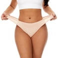 thumbnail image 2 of Panties for Women,Seamless Thong Panties for Women Breathable Stretch Underwear Comfort Fit Soft Traceless Design,Womens Underwear,C,XS, 2 of 6