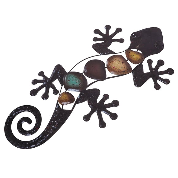 Shisuyan Pendentif Décoratif pour la Maison en Forme de Gecko en Fer, Artisanat, Décor de Scène Extérieure