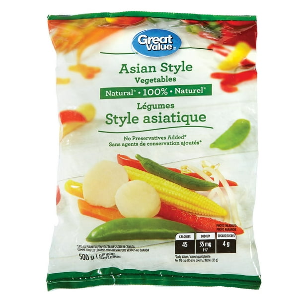 Légumes style asiatique Great Value 500 g