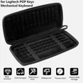 thumbnail image 1 of Sac de Rangement Coque Rigide Clavier Mécanique pour Logitech MX Clés Clavier Sans Fil Étui de Transport Portable Type C Noir, 1 of 6