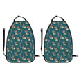 thumbnail image 2 of Kdxio Frog and Mushrooms Print 2 Pack Car Kick Mat Seat Cover Back Protector Mat with Pockets for Organizer Backseat Protector and Storage Anti Kick Pad for Vehicles, 2 of 9