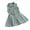 Blue, variant on Kids Girls Denim Dress Collared Neck Jean Shirt Dress Little Girl Dresses Sleeveless Buttons Up Belted Waist A-line Flowy Swing Dresses with Pockets