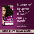 thumbnail image 4 of Schwarzkopf Keratin Color Permanent Hair Color, 2.6 Rich Soft Black, 1 Application - Salon Inspired Permanent Hair Dye, for up to 80% Less Breakage vs Untreated Hair and up to 100% Gray Coverage, 4 of 11