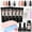 Multicolor, variant on Morovan Poly Gel Nail Kit Starter Kit: 6 Colors Poly Nail Gel Kit with U V Lamp Complete Nail Extension Poly Gel Kit for Beginners