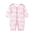 thumbnail image 3 of Bovxnpu Baby Girl Bodysuit, Infant Baby Cotton Bodysuits, Children's Comfortable Jumpsuit Baby's Summer Long Sleeved Breathable Bag Fart Jacket 6 Months, 3 of 4