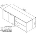 thumbnail image 4 of Bush Business Furniture 21.2 Low Storage Cabinet w/Doors and 4 Shelves Storm Gray/White JTS160SGWH, 4 of 8